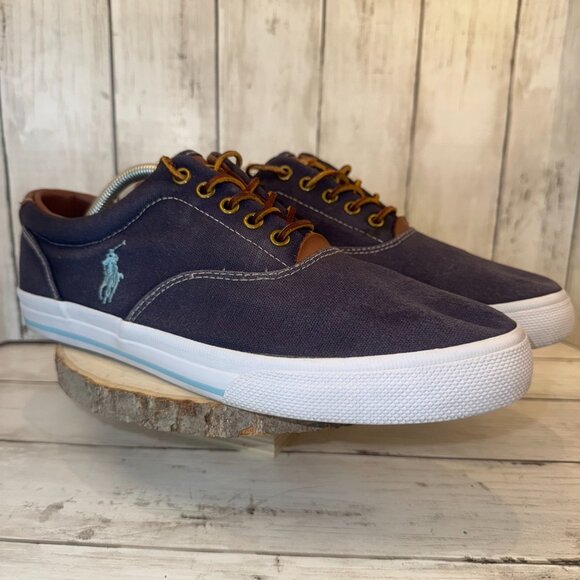 Polo Ralph Lauren Other - Ralph Lauren Polo Vaughn Men's sz 11.5D Blue Canvas Boat Shoes Sneaker